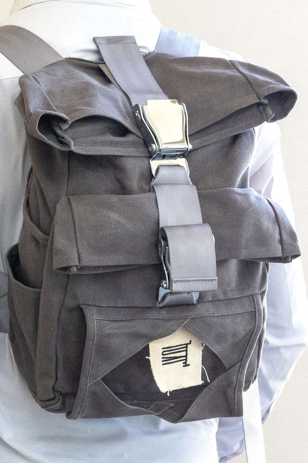 NO 2. FATHER SKY: AIRPLANE SEATBELT BACKPACK